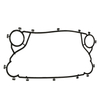 Custom Car Exhaust Intake Manifold Black NBR Rubber Gasket​
